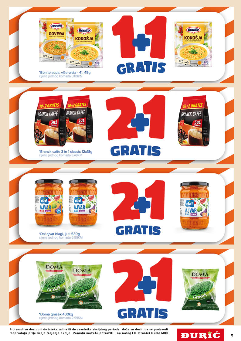 Špajz akcija u Đurić supermarketima