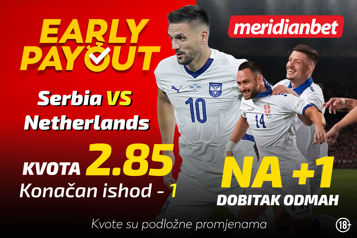 Srbija na popravnom protiv Holandije – Liga nacija u Meridianu uz najveću ponudu