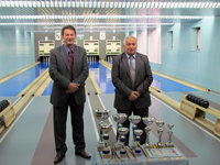 Mile Brkić predsjednik Kuglaškog kluba Mineral Teslić i načelink opštine Teslić Savo Kasapović