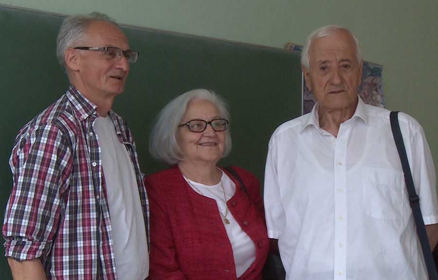 Branko Perić levo i njegov nastavnik Minja Bulatović